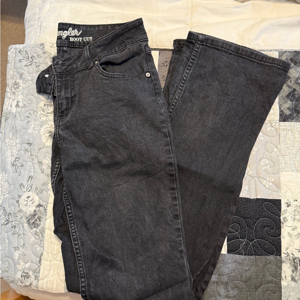 Wrangler Women's Dark Gray Boot Cut Jeans